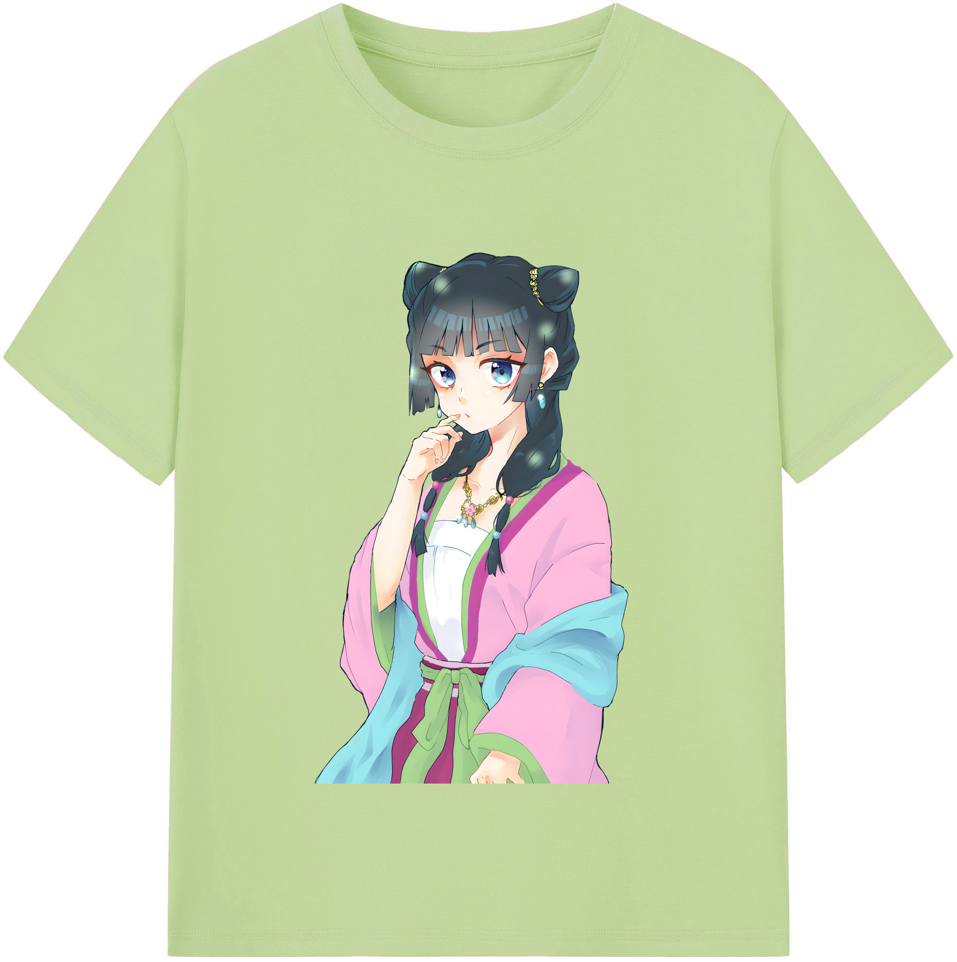 （画像用） 薬屋のひとりごと The Apothecary Diaries 綿100％半袖Tシャツ（フロントプリント）